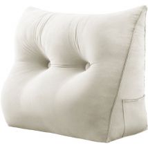 Coussin de Lecture, Oreiller Traversin Soutien Dorsal, Triangulaire Coussin à Coins, Gros Coussin Canapé, Coussin tête de Lit Dossier, Coussin de