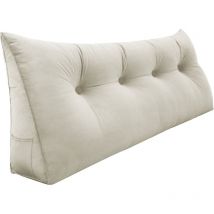 Vercart - Coussin de Lecture, Oreiller Traversin Soutien Dorsal, Triangulaire Coussin à Coins, Gros Coussin Canapé, Coussin tête de Lit Dossier,