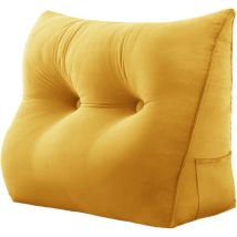 Coussin de Lecture, Oreiller Traversin Soutien Dorsal, Triangulaire Coussin à Coins, Gros Coussin Canapé, Coussin tête de Lit Dossier, Coussin de