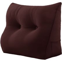 Coussin de Lecture, Oreiller Traversin Soutien Dorsal, Triangulaire Coussin à Coins, Gros Coussin Canapé, Coussin tête de Lit Dossier, Coussin de