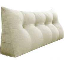 Vercart - Coussin de Lecture, Oreiller Traversin Soutien Dorsal, Triangulaire Coussin à Coins, Gros Coussin Canapé, Coussin tête de Lit Dossier,