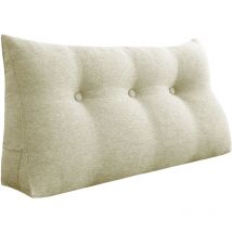 Vercart - Coussin de Lecture, Oreiller Traversin Soutien Dorsal, Triangulaire Coussin à Coins, Gros Coussin Canapé, Coussin tête de Lit Dossier,