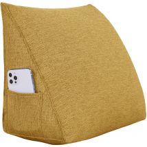 Coussin de Lecture pour les Enfants, Oreiller Traversin Soutien Dorsal, Triangulaire Coussin à Coins, Coussin tête de Lit Dossier, Oreiller de Repos
