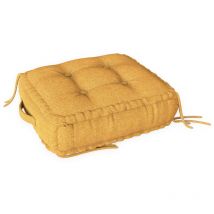 Grand Coussin de Sol Bricolage Coussin de Matelas Français, Épais Coussin de Siège de Yoga de Méditation Créative Surdimensionné, Bouton Touffeté
