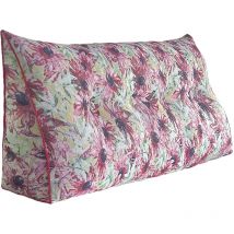 Vercart Großes Bettruhe Keilkissen, Lang Lesekissen, Dekoratives Kopfteilkissen, Dreieckiges Rückenkissen, Loungekissen Für Tagesbett Oder Couch,rosa,