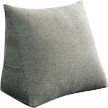 Grande cuscino a cuneo per il riposo a letto, cuscino lungo per la lettura, cuscino decorativo per la testiera, cuscino triangolare per la schiena,