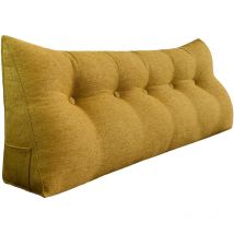 Grande cuscino a cuneo per il riposo a letto, cuscino lungo per la lettura, cuscino decorativo per la testiera, cuscino triangolare per la schiena,