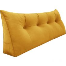Grande cuscino a cuneo per il riposo a letto, cuscino lungo per la lettura, cuscino decorativo per la testiera, cuscino triangolare per la schiena,