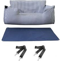Hundeautositz, Sicherheit Hundesitz Wasserdichte Matten, Hunde-Autositz, Hundeautositzträger mit Sicherheitsgurt und Aufbewahrungstasche 110x45x55CM