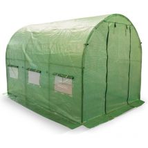Verde serra di lamina in pe e metallo 200x300 cm serra hobby superficie 6m2