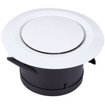 XVX - Verdeckter Schiebetürgriff, 2er-Pack versteckte Schiebetürknöpfe aus Zinklegierung mit Schrauben (Größe: Lochmittenabstand 288 mm)