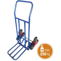 Carrello porta tutto portapacchi sali scale 6 ruote portata 250KG Verdelook