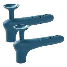 Verdickter Gummi-Türstopper, antistatischer Türgriff, Türstopper-Wand-Antikollision (blau)