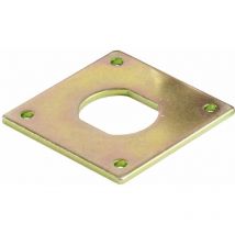 Siso - Spindschloss 300 Verdreh-Schutzplatte, 40x40x2mm, Stahl verzinkt