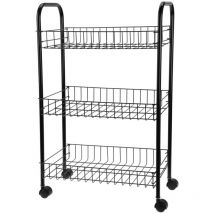 Excellent verdulero 3 pisos metal negro , Verdulero 3 pisos metal negroIdeal para hogarEstable y duraderoResistente a la humedadFabricado en