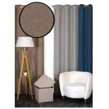 Verdunkelungsrollo Oben Chinesisch Gegenläufig, Taupe Fleece
