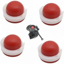 Vergaser, 4-teilige Silikon-Vergaser-Primerpumpe für Briggs & Stratton 694394 494408 für Rasenmäher