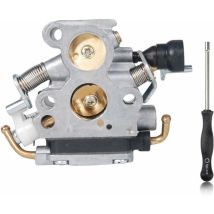 Vergaser Kompatibel Mit Husqvarna 135, 140, 140e, 435, 435e, 440, 440e, Jonsared, Mcculloch, Cs410, Cs2240, S 506450501 Und Einstellwerkzeug Mit 