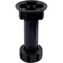 Pied de meuble 446 av/ platine – Vérin pour meuble – Longueur, Force, Quantité par pack, Matières, Hauteur maximum, Entraxe de fixation, Finition 