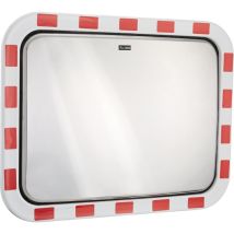Verkehrsspiegel eisfrei 60 x 80 cm – Inox – Reflexfolie Typ RA2 – TÜV-zertifiziert – Windlastzertifizierung bis Windstärke 12