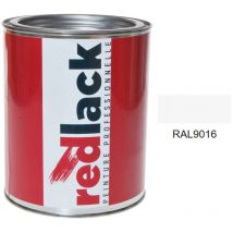 Verkehrsweißlack RAL 9016 Seidenmatt Multi-Support 1L Redlack