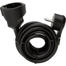Kopp 143605083 Strom Verlängerungskabel Schwarz 3.00 m H05VV-F 3G 1,5 mm²
