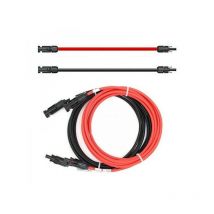 Verlängerungskabel 4mm² beidseitig kompatibel mit MC4 Solarkabel rot / schwarz inkl. Stecker 2 x 1,5m