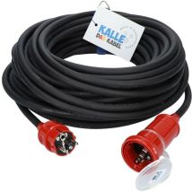 Kalle Das Kabel - Kalle Verlängerungskabel Schuko Colour 2,5mm² rot IP44 5 Meter