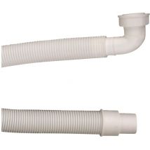 Kirchhoff ks Verlängerungsschlauch,Weiß, 1 1/2IG x 1000x40/50mm, mit 90° Bogen