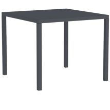 Tavolo Autolivellante Ed Impilabile "quatris" In Acciaio Per Bar E Ristoranti "made In Italy" -bianco / 90 X 90 Cm