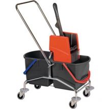 Vermop - Carrello pulizia secchio 2 x 17l e pressa sta