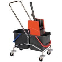 VERMOP Reinigungswagen Eimer 2 x 17 l und Presse - 44392