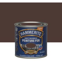 Vernice per ferro esterno Diretta su ruggine hammerite castagno martellato 0,25 l hammerite