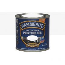 Vernice per ferro esterno Diretta su ruggine hammerite martellata bianca 0,25 l hammerite
