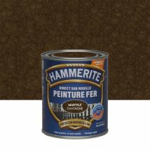 Julien - Vernice per ferro esterno Diretta su ruggine hammerite castagno martellato 0,75 l hammerite