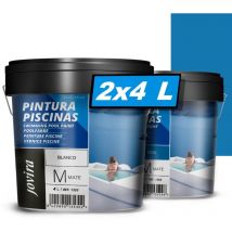 Pitture per piscine, protezione e decorazione di piscine. (2x4 Litri, Blu) - Jovira Pinturas