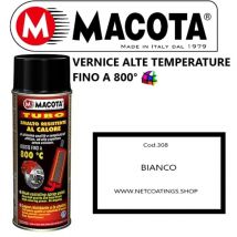 Alte Temperature Vernice Spray Pinze Freno Marmitte Tuning Tubo Bianco - Macota