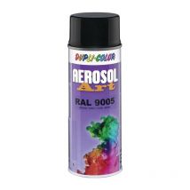 Vernice spray colorata AEROSOL Art nero lucido RAL 9005 Bomboletta spray da 400 ml (Per 6)