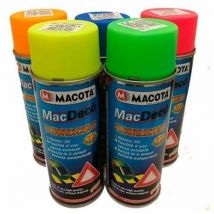 Tuning Vernice Spray Fluorescente e Trasparente Smalto Rosso Arancio - Macota