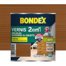 Vernis intérieur Bondex 2 en 1 Chêne moyen satin 0,25 l