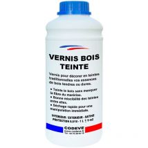 Codève Bois - Vernis Bois Teinte - 1 l - Codeve Bois - Noyer - Pour La Décoration D'un Bardage, Volet, Persienne, Huisserie Ou Fenêtre.