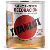 Vernis Synthetique Decor Marron Brillant 0,250l M10100114 Titan lux Titan lux