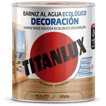 Titan - Vernis De Décoration Écologique Incolore Mat À Base D'Eau 750ml Lux M22100034