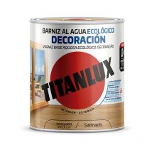 Vernis Ecologique a L'eau Pour Decoration Satinee Incolore 250ml Titan lux M21100014