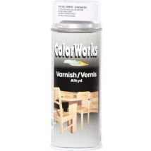 Vernis en aérosol Colorworks 400 ml – Transparent brillant – Aspect de finition, Famille de couleur