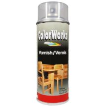 Vernis Transparent Semi Mat – 400 ml – Colorworks – Aspect de finition, Famille de couleur