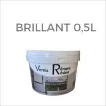 Couleur D'Antan - Vernis Protection Finition Renove Resine (0,5l Ou 2,5l) - Finition Brillante, Satinée Ou Mate - Idéal Carrelage, Évier, Mélaminé, 