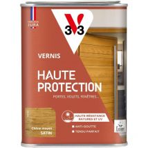 Vernis Haute Protection Ecolabel V33 chêne moyen Satin - 1L