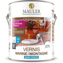 1919 By Mauler - Mauler - Vernis Montagne Marin Incolore Satiné - Vernis Bois Extérieur - 2,5L - Bois Extérieur ou Intérieur - Haute Résistance et