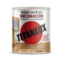 Vernis Synthétique Satiné Incolore Decoration 250ml Titan lux M11100014